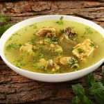 CHICKEN LEMON COREANDER SOUP